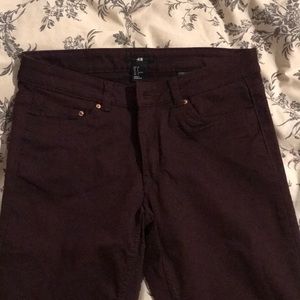 Plum colored jeans, H&M